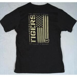 Men's Colosseum Heathered Black Auburn Tigers OHT Military Appreciation Flag 2.0